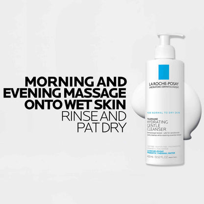 La Roche-Posay Toleriane Hydrating Gentle Face Wash Cleanser for Normal to Dry Sensitive Skin, 13.5 fl. oz., 0.9625 pounds, 400 mililitro, 1