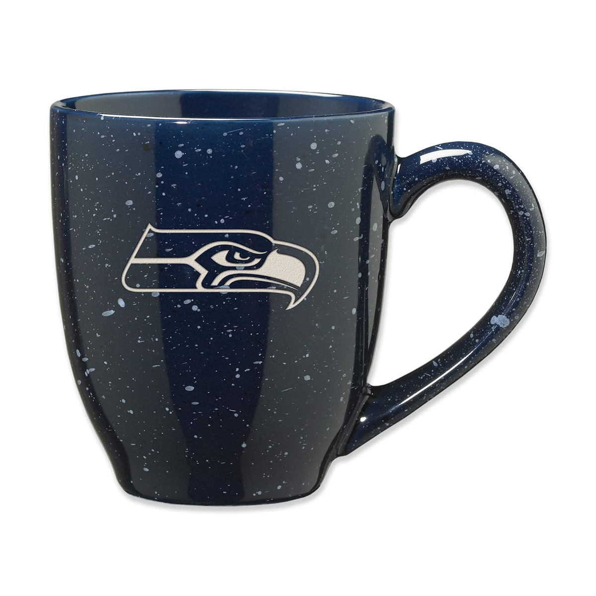 Rico Industries Taza de Cerámica NFL Grabada con Láser 16 oz - Seattle Seahawks Primary