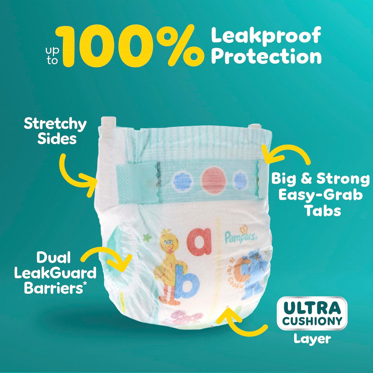 PAMPERS Baby Dry Pañales Desechables Unisex Etapa 3, 168 Uds, Bebé 7-13 Kg