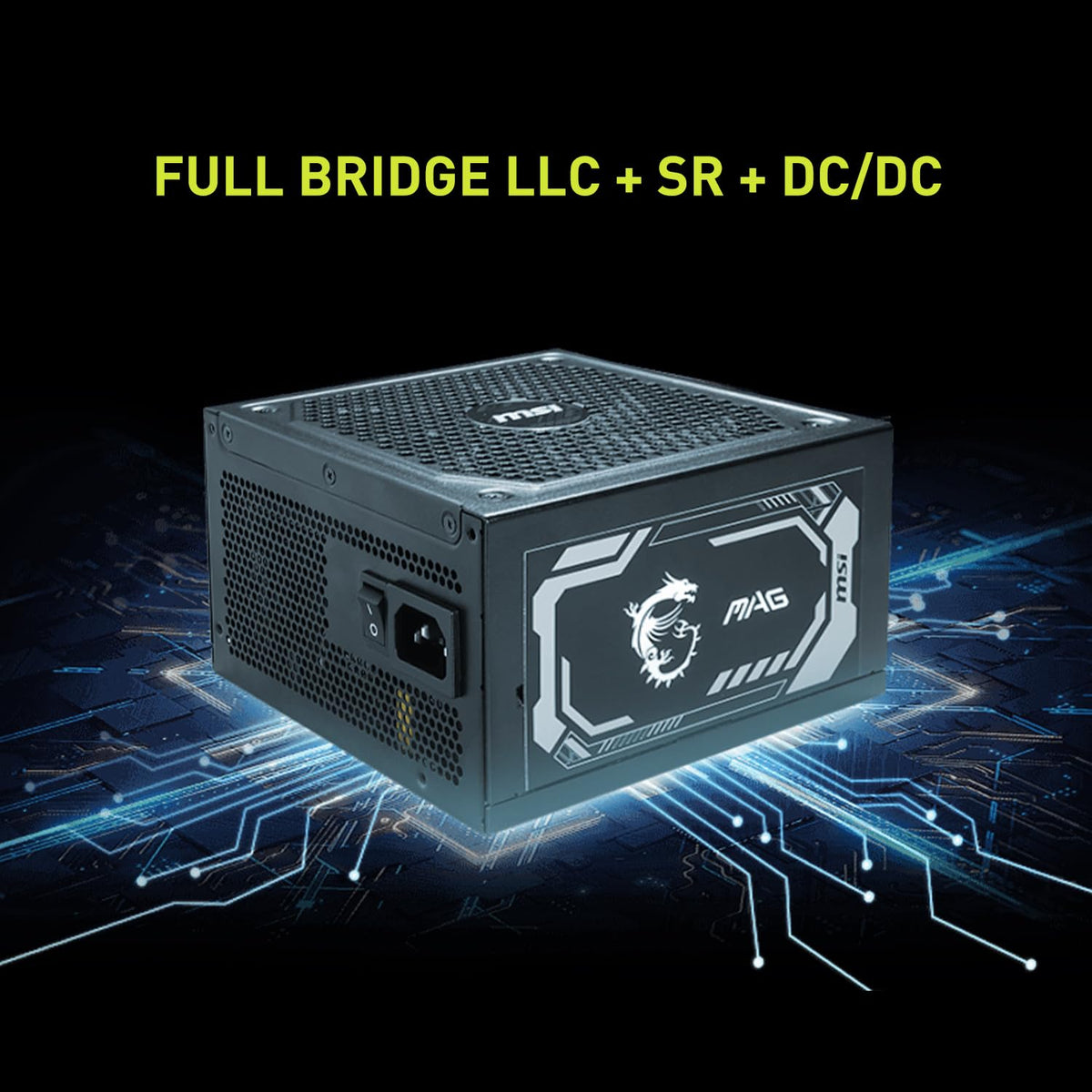 MSI mag 1250GL PCIE 5 Fuente de alimentación - ATX 3.1 y PCIE 5.1 Ready - Full Modular - 80 Plus Gold Certified 1250W - Tamaño Compacto - ATX PSU