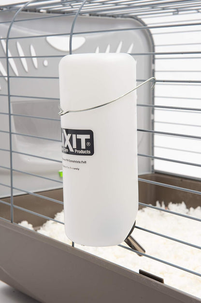 Lixit Botellas de Agua de Boca Ancha sin BPA con gráficos Coloridos para cobayas, Ratas, Chinchillas y Otros Animales pequeños. (32 onzas, translúcido), WBF32