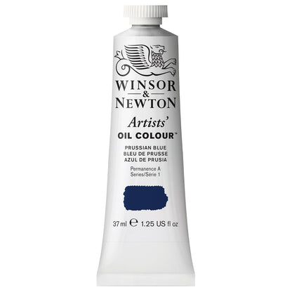 Winsor & Newton Artists' Oil Colour Pintura al Óleo Profesional, 37 ml - 37-ml Tube - Azul (Prussian Blue)