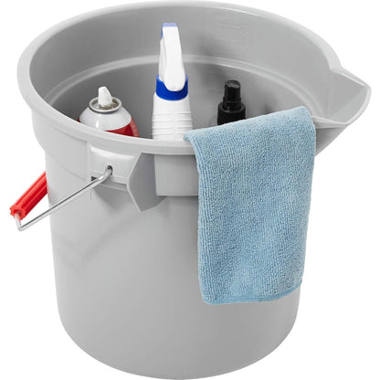 Rubbermaid Commercial Products Brute cubeta Redondo de 14 Cuartos de galón, construcción Resistente para limpiadores Profesionales/de Limpieza