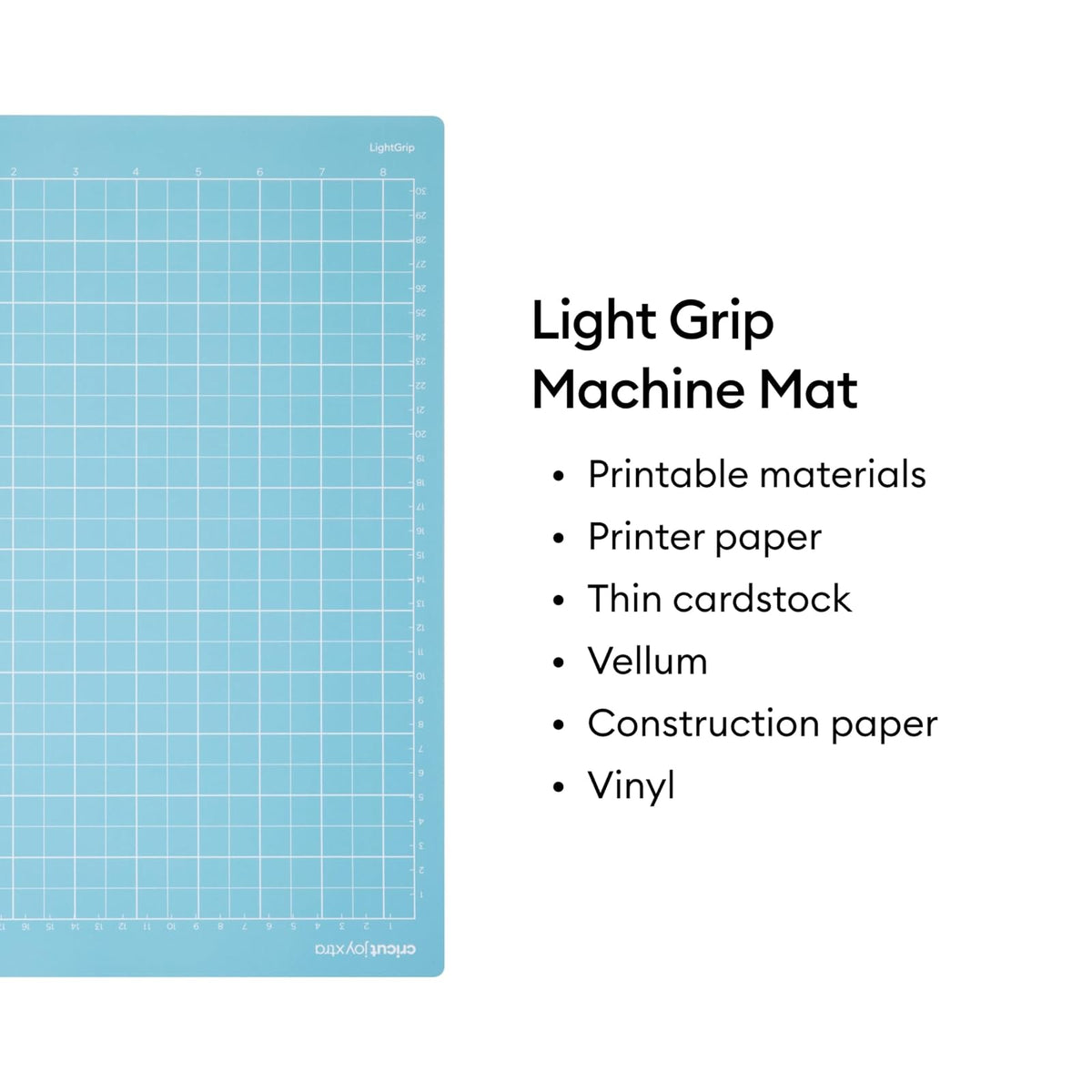 Cricut Mat - Paquete variado (4 unidades, 8.5 x 12 pulgadas) | Para máquina Joy Xtra - Incluye 2 Standard Grip y 2 LightGrip
