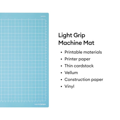 Cricut Mat - Paquete variado (4 unidades, 8.5 x 12 pulgadas) | Para máquina Joy Xtra - Incluye 2 Standard Grip y 2 LightGrip