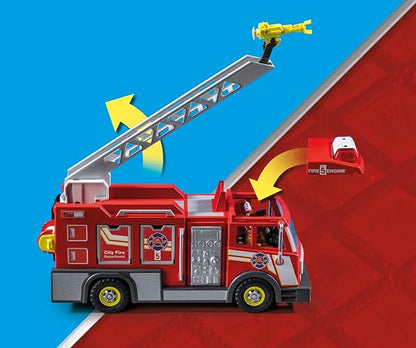 Playmobil Camión de Bomberos con Accesorios y 2 Figuras