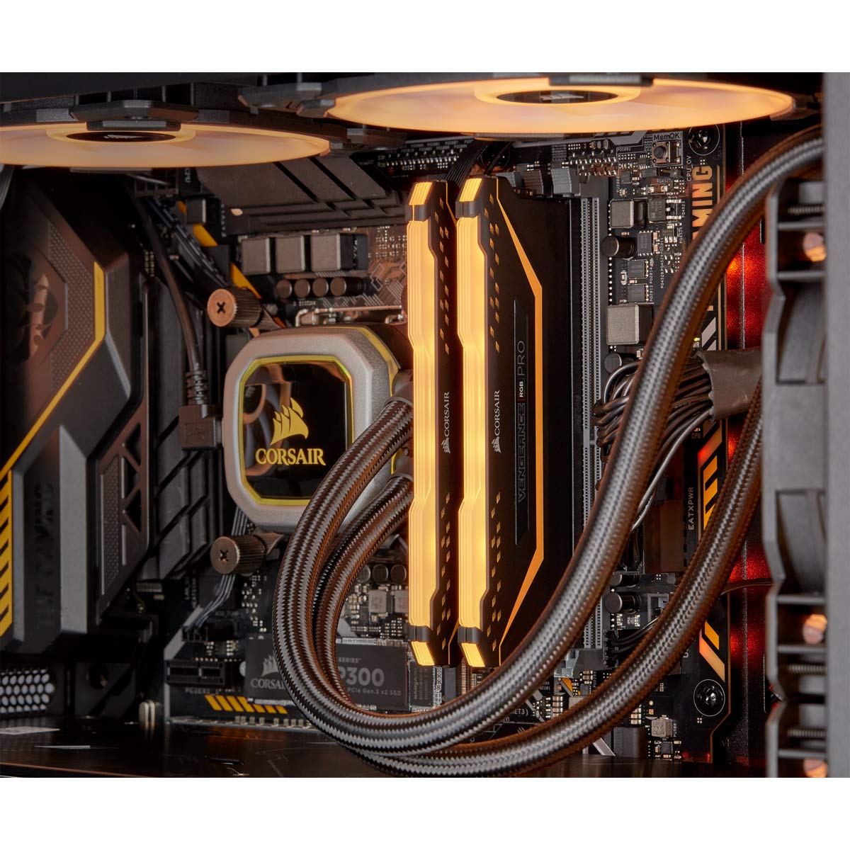Corsair Vengeance RGB Pro 16GB (2 x 8GB) DDR4 hasta 3200MHz (PC4-25600) CL16 Edición TUF Gaming