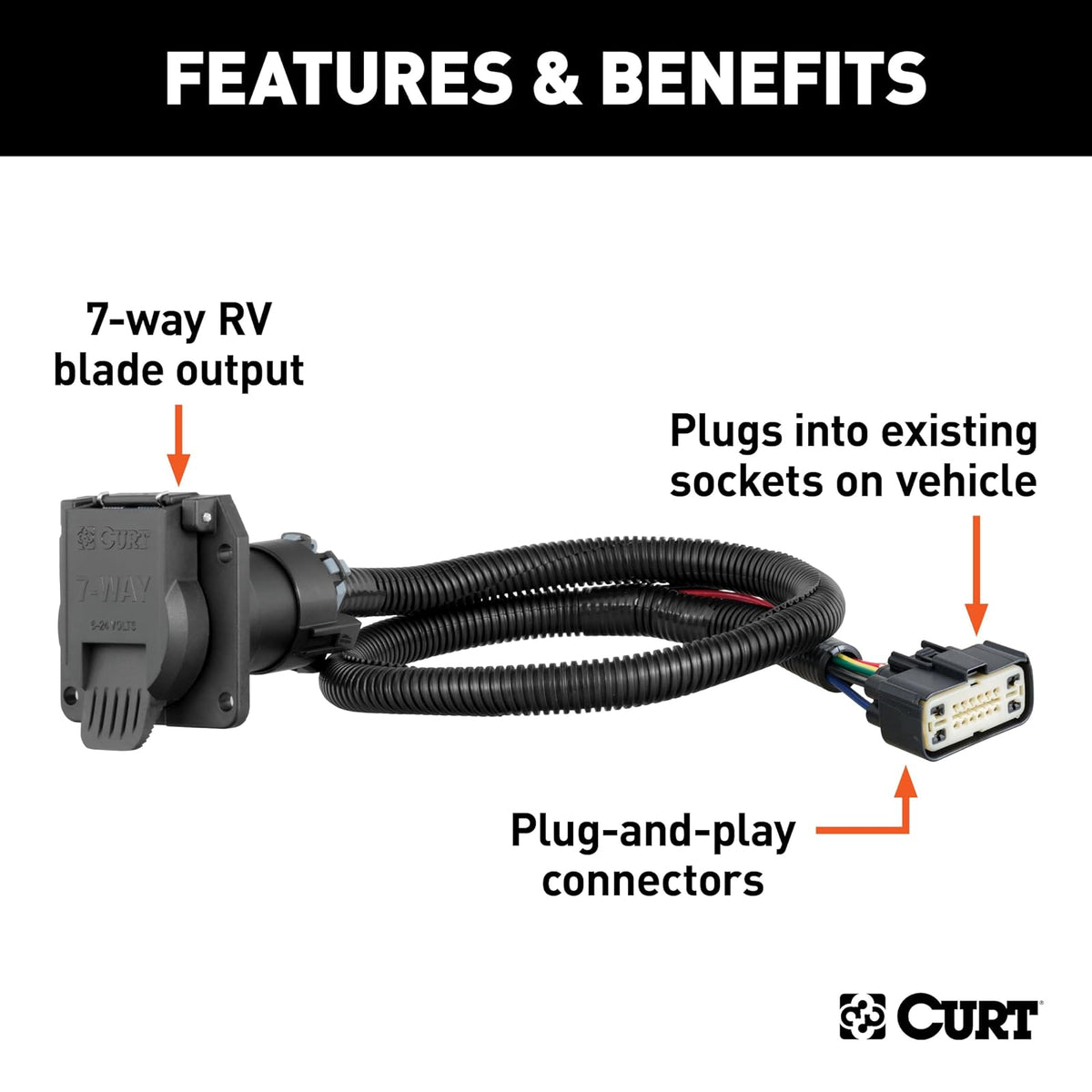Curt Manufacturing 56393 - Arnés de cableado Personalizado