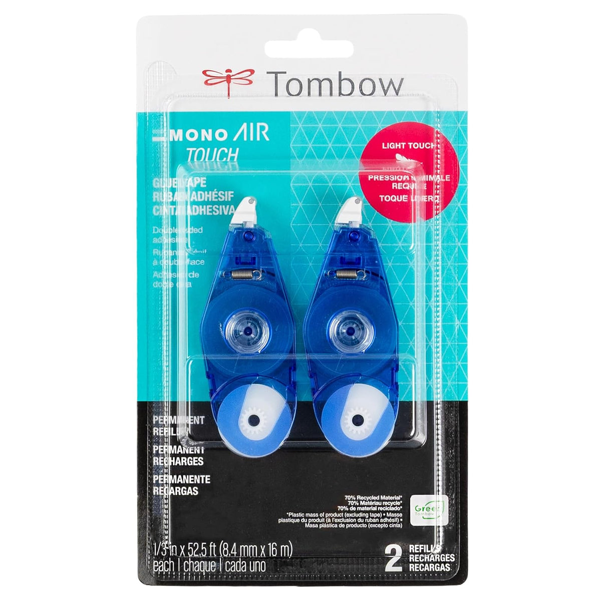 Tombow overol Air Touch calcomanía, paquete de 2 recambios