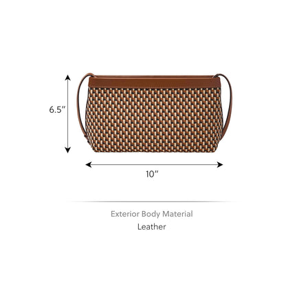 Cartera de Mano Fossil ZB11122249 Penrose de piel en tono marrón para mujer