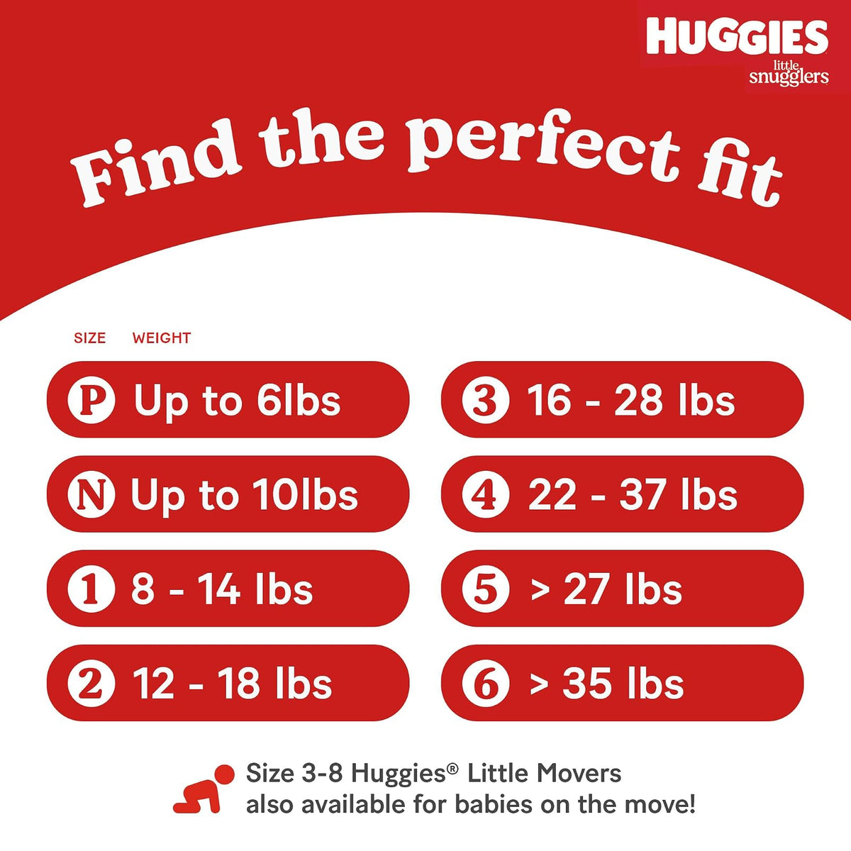 Huggies - Pañales tamaño 4, pañales Little Snugglers, tamaño 4 (22-36 libras), 150 unidades (6 paquetes de 25), el embalaje puede variar