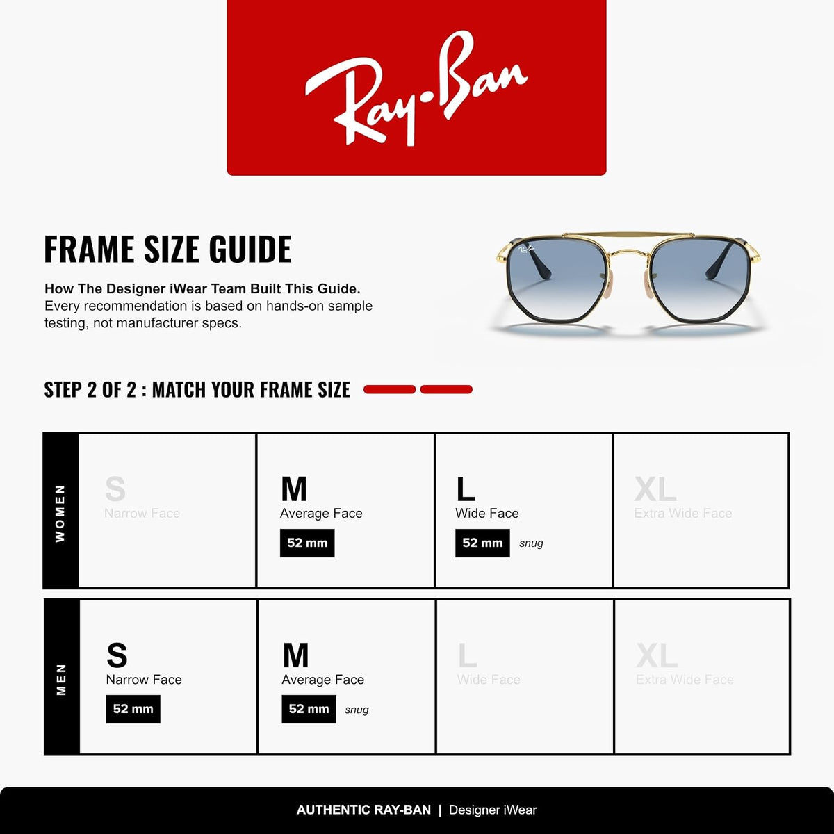 Ray-Ban RB3648m The Marshal Ii Hexagonal Sunglasses