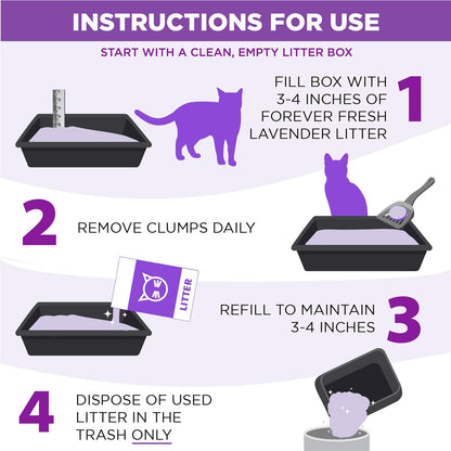 Arm & Hammer Forever Fresh Clumping - Arena para Gatos, Color Lavanda