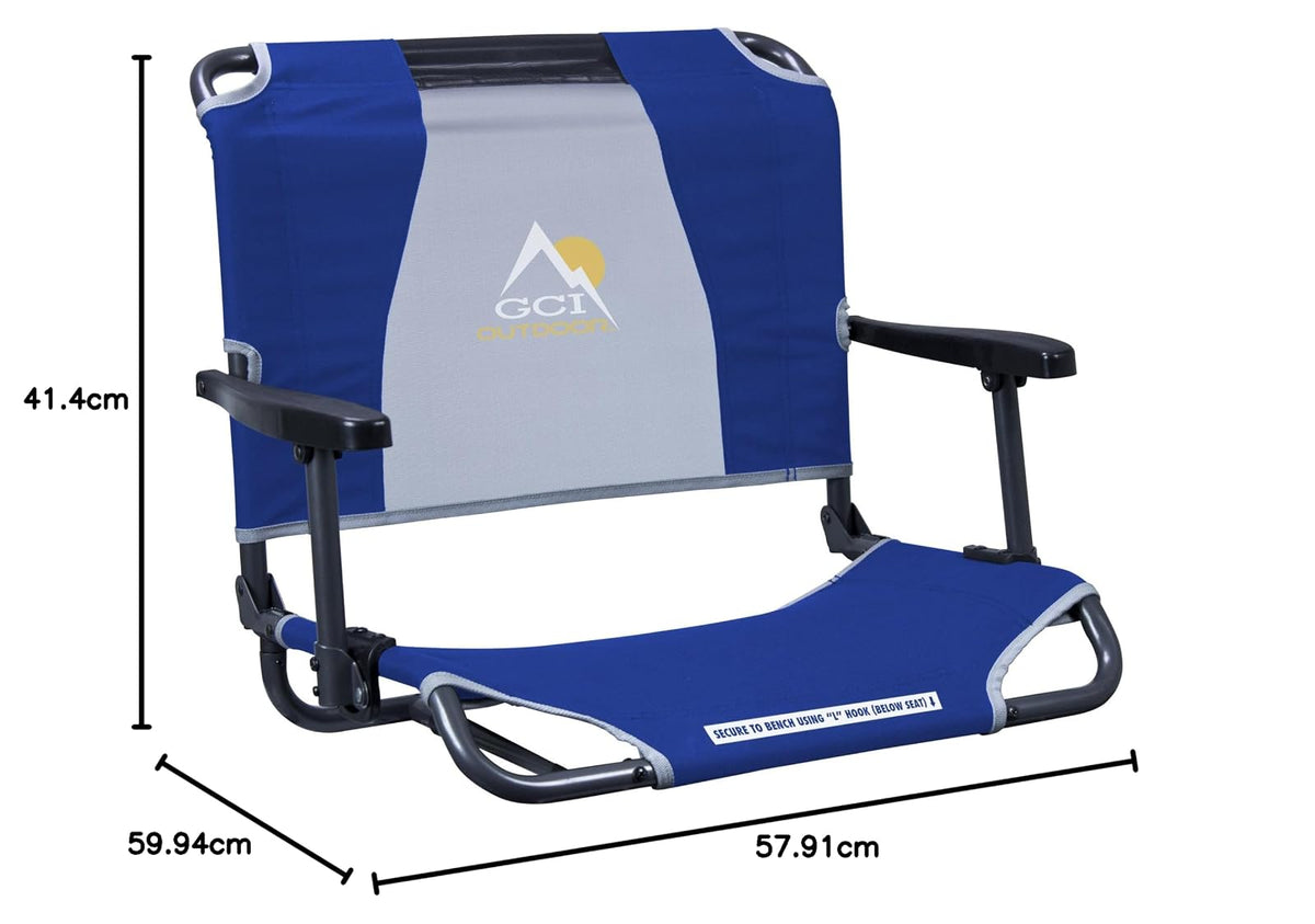 GCI Outdoor Big Comfort - Silla de Estadio con reposabrazos