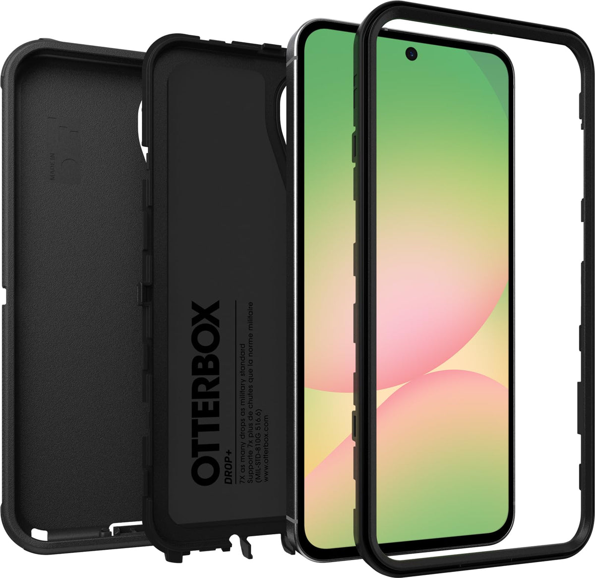 OtterBox - Funda para Samsung Galaxy A56 5G Defender Series, Color Negro, Resistente y Duradero, con protección de Puerto