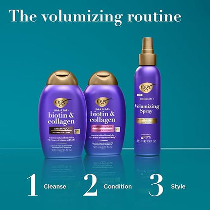 OGX - , Champú Thick & Full + Champú con biotina y colágeno, 385 ml