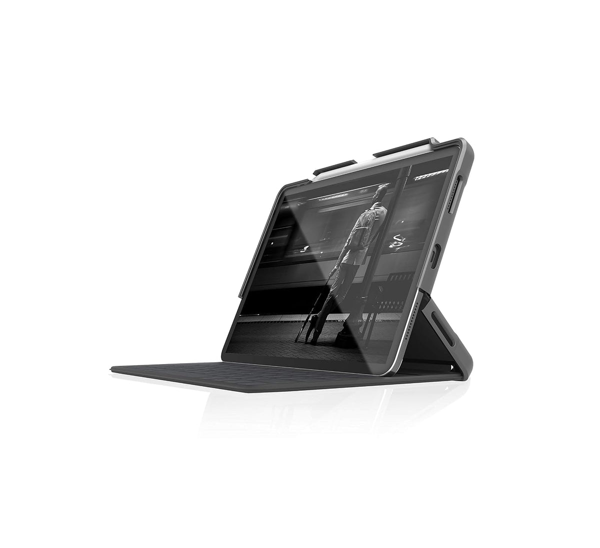 STM Dux Shell Magic Folio para iPad Air (5ª/4ª generación) y iPad Pro de 11 Pulgadas (4ª/3ª/2ª/1ª generación) – Funda Ultra Protectora con Almacenamiento de Apple Pencil – Negro