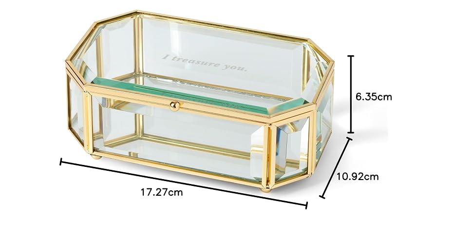 Kate Spade New York I Treasure You - Joyero transparente