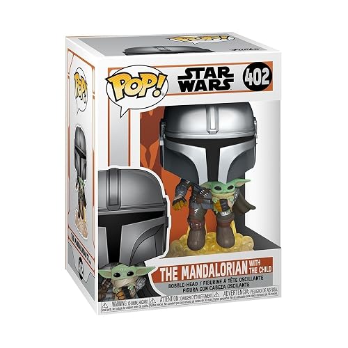 Funko Pop! Star Wars: The Mandalorian - Mando Flying with Jet Pack - Star Wars: The Mandalorian - Figura de Vinilo Coleccionable - Idea de Regalo - Mercancia Oficial - Juguetes para Niños y Adultos