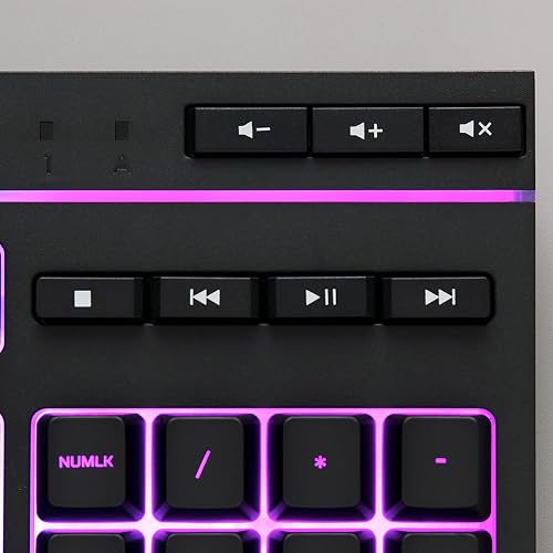 HyperX Alloy Core RGB – Teclado gamer español de membrana – Teclas silenciosas y rápidas con iluminación dinámica RGB, Resistente a derrames, Compatible con Windows 10/8.1/8/7 – Teclas Español Latam