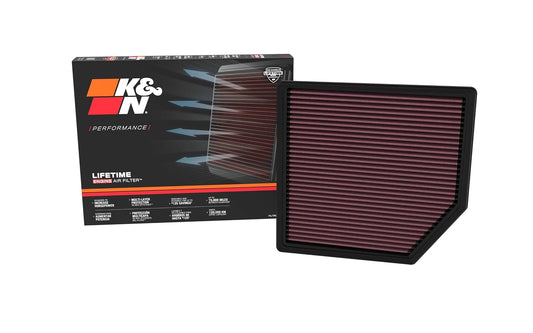 K&N Filtro de Aire de Alto Flujo Lavable Compatible con Chevrolet Colorado GMC Canyon 2023-2025 33-5143