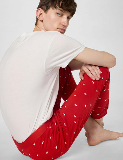 Lacoste Men's Jersey Pajama Pants Pantalón de pijama Hombre