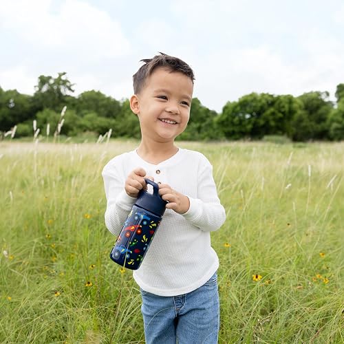 Simple Modern Botella de Agua para Niños con Popote | Vaso Térmico Acero Inoxidable Aislado Reutilizable para Niños y Niñas | Summit Colección | 530ml | Confetti