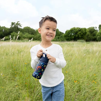Simple Modern Botella de Agua para Niños con Popote | Vaso Térmico Acero Inoxidable Aislado Reutilizable para Niños y Niñas | Summit Colección | 530ml | Confetti