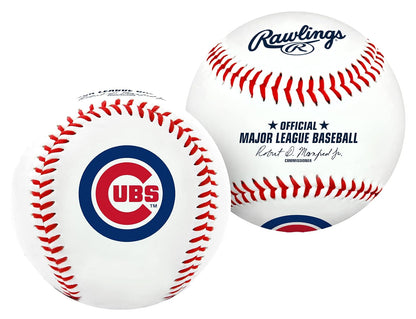 Rawlings Pelota de Béisbol con Logotipo de Equipo MLB - Chicago Cubs