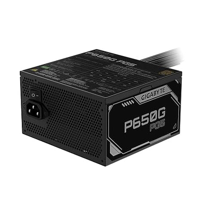 GIGABYTE Fuente De Poder 650W GP-P650G-PG5, 80 Plus Gold, Negro