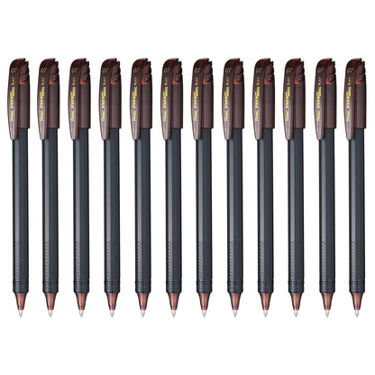 Pentel EnerGel Bolígrafo de Gel, 0.7 mm - Café