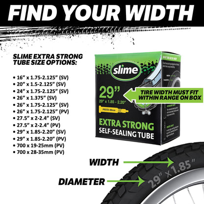 Slime Bike Inner Tube with Slime Puncture Sealant