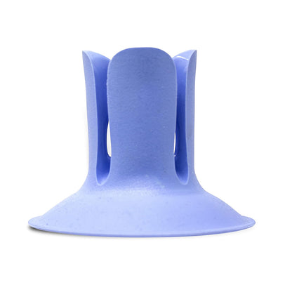 Radius The Doc - Soporte para Cepillo para Polvo de Dientes o maquinilla de Afeitar de Varios Colores, 1 Unidad, 100% reciclable y Apto para lavaplatos, sin BPA, Soporte de Ventosa, Color Azul