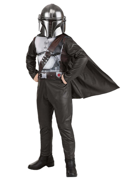 STAR WARS Boys Mandalorian Costume, Kids Halloween Costume, Child - Officially Licensed Large - Grande - Brown
