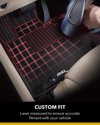 3D MAXpider Complete Set Custom Fit All-Weather Floor Mat for Select Nissan Murano Models - Kagu Rubber (Tan)