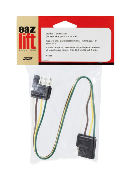 EAZ LIFT Camco Conector de Remolque Plano 4 Vías 64835 12" Calibre 18
