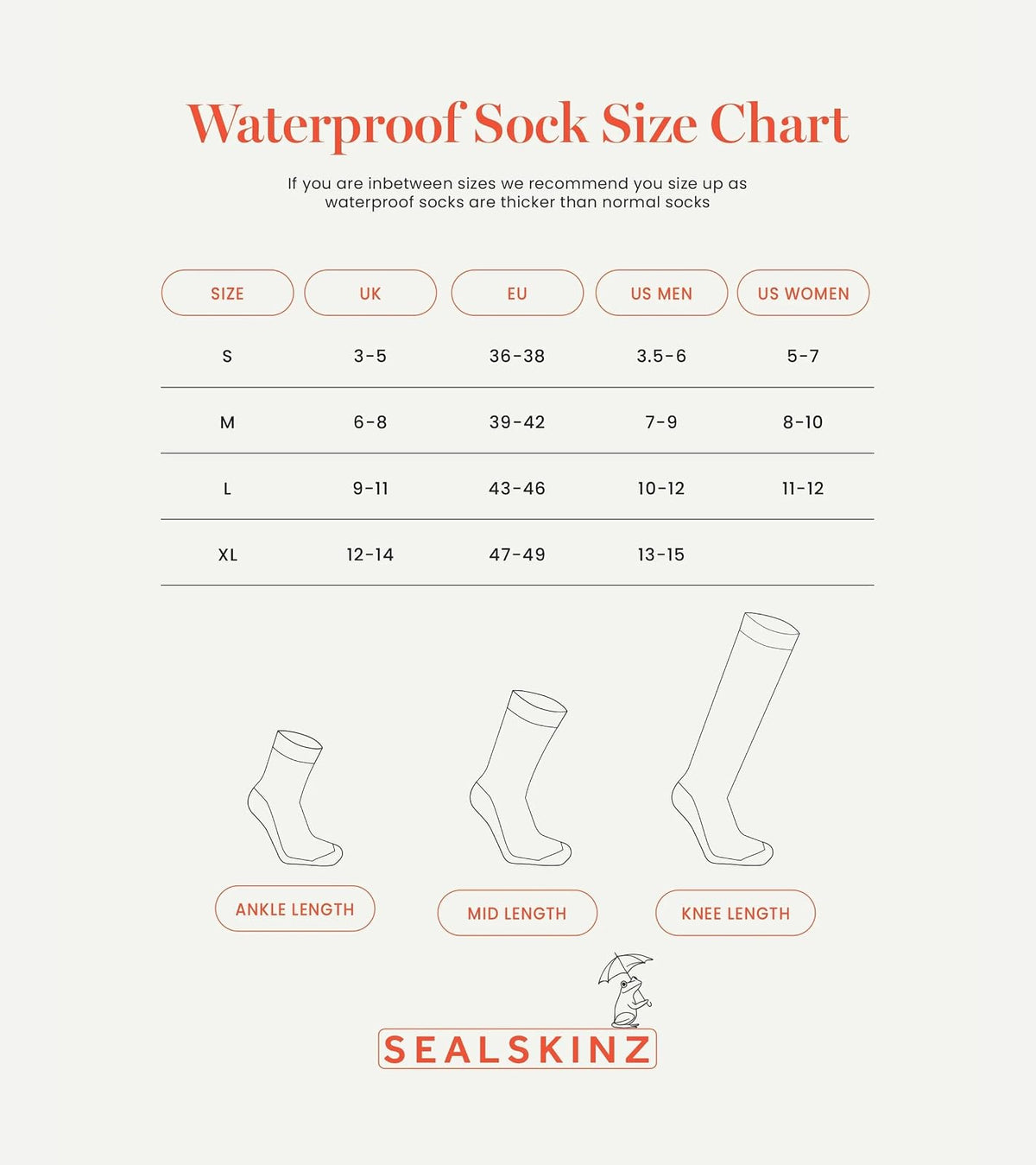 SEALSKINZ Calcetines Impermeables para Todo Tipo de Clima
