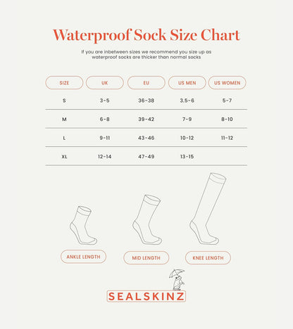 SEALSKINZ Calcetines Impermeables para Todo Tipo de Clima