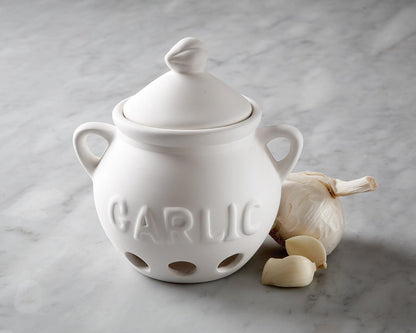 Fox Run Brands 3971 Conservador de Ajo, Ceramica Blanca