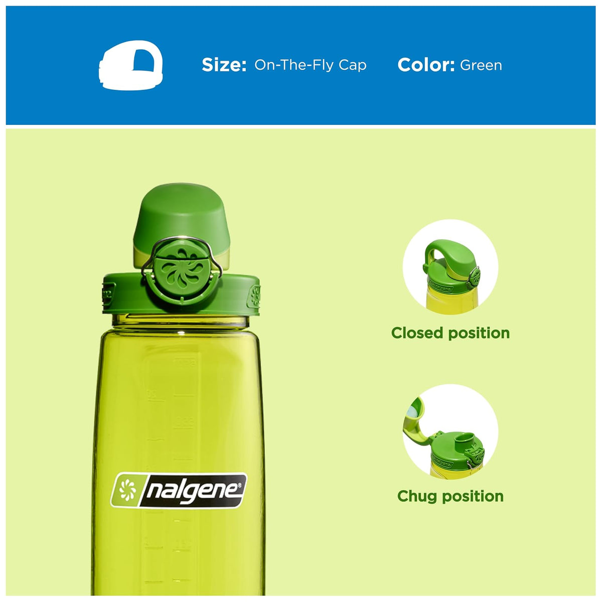 Nalgene On The Fly - Tapa de repuesto para botella de agua sin BPA