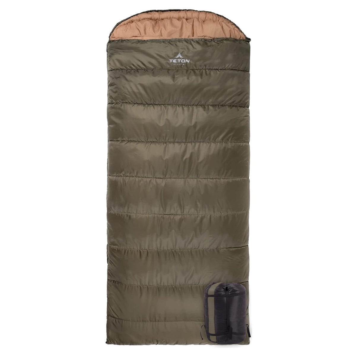 Teton Sports Celsius Bolsa de Dormir XXL - Olive Green - XXL - 0F Degree - Left Zip