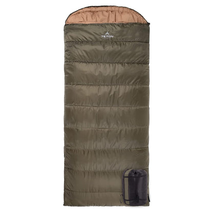 Teton Sports Celsius Bolsa de Dormir XXL - Olive Green - XXL - 0F Degree - Left Zip