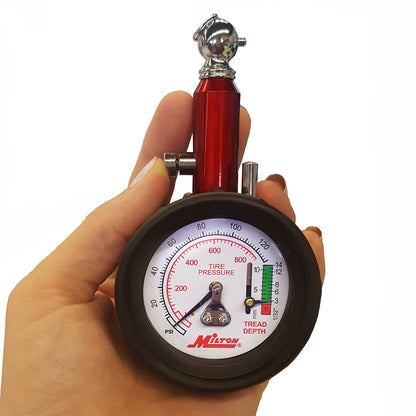 Milton S-934 Medidor de Presión de Neumático de Una Sola Cabeza