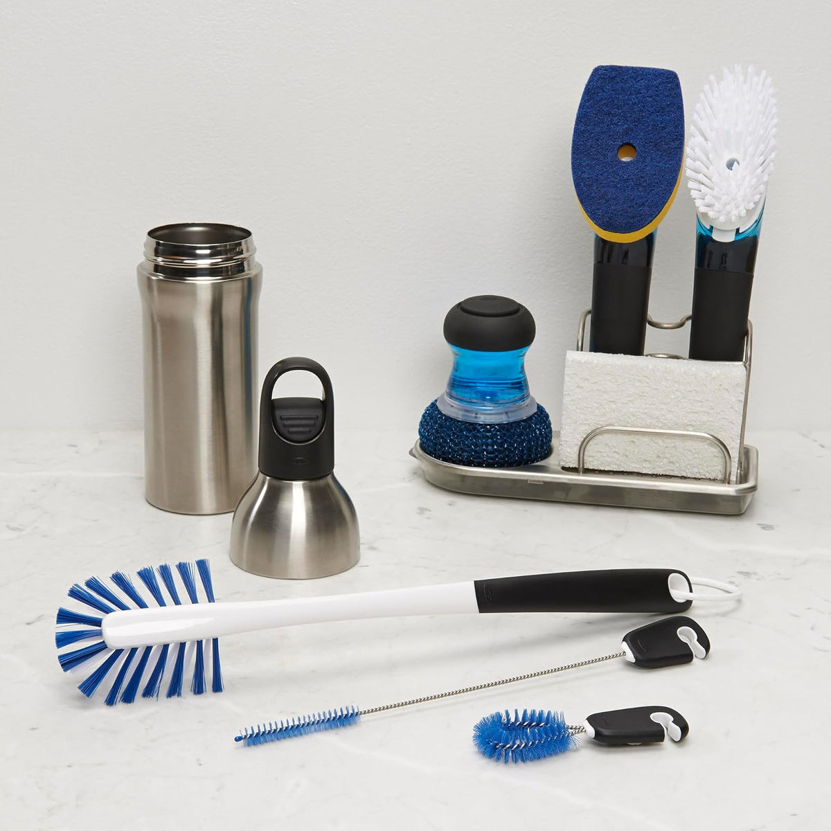 OXO Good Grips Juego de Limpieza para Botellas de Agua