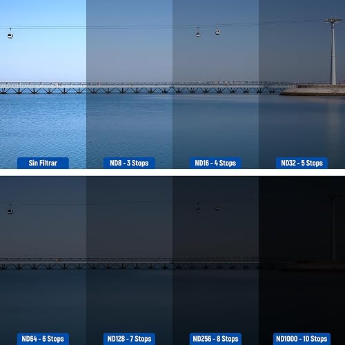 NEEWER Juego Filtro Magnético ND Compatible con dji Osmo Pocket 3 / Pocket 4 / Xtra Muse,CPL ND (8/16/32/64/128/256/1000) ND8/PL ND16/PL ND32/PL ND64/PL LPR Difusión Negra 1/4