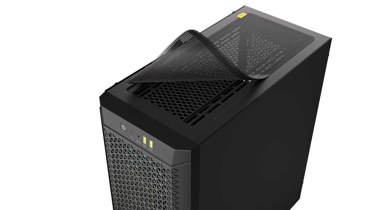 Corsair 480T RGB Caja para PC ATX Torre Media con Cristal Templado, 3 Ventiladores AR120 Incluidos, Compatible con hasta 7 Ventiladores de 120 mm y Radiadores de hasta 360 mm, Negro