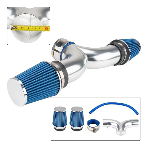 ZonCar - Sistema de entrada de aire frío para Corvette 5.7L V8 1997 1998 1999 2000 azul