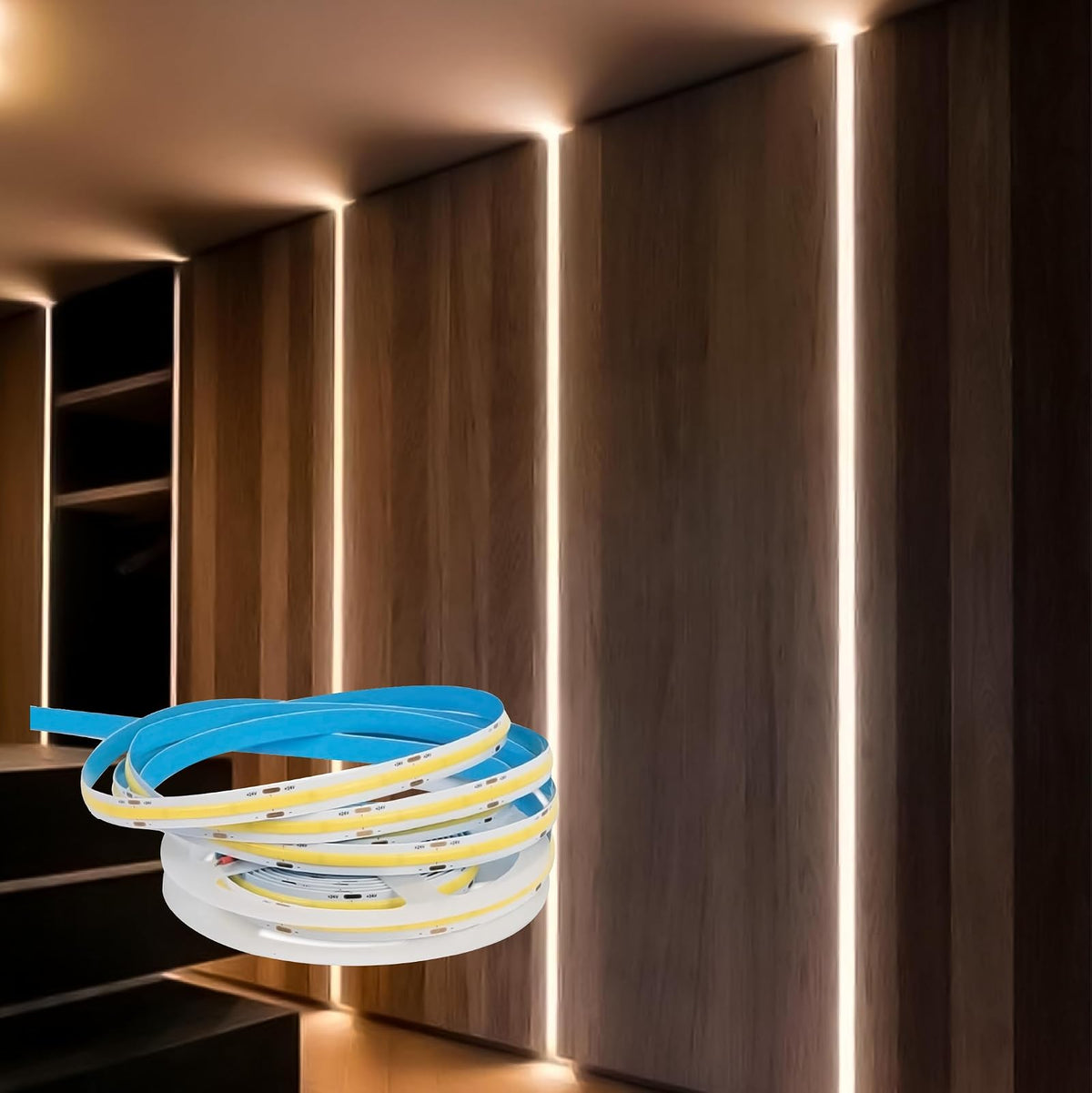 Winled WTI-013 Tira Led COB Continuo Blanco Cálido 50w 24V 5 Metros
