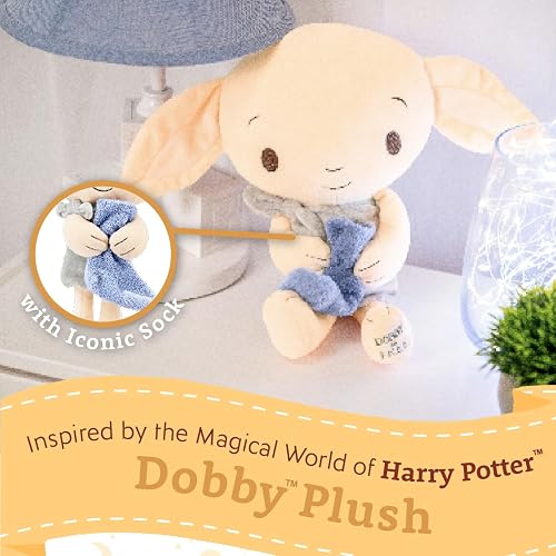 Harry Potter Dobby - Peluche de Peluche para niños, el Adorable Elfo de la casa con su icónico calcetín para bebés, niños pequeños y niños, 15 Pulgadas
