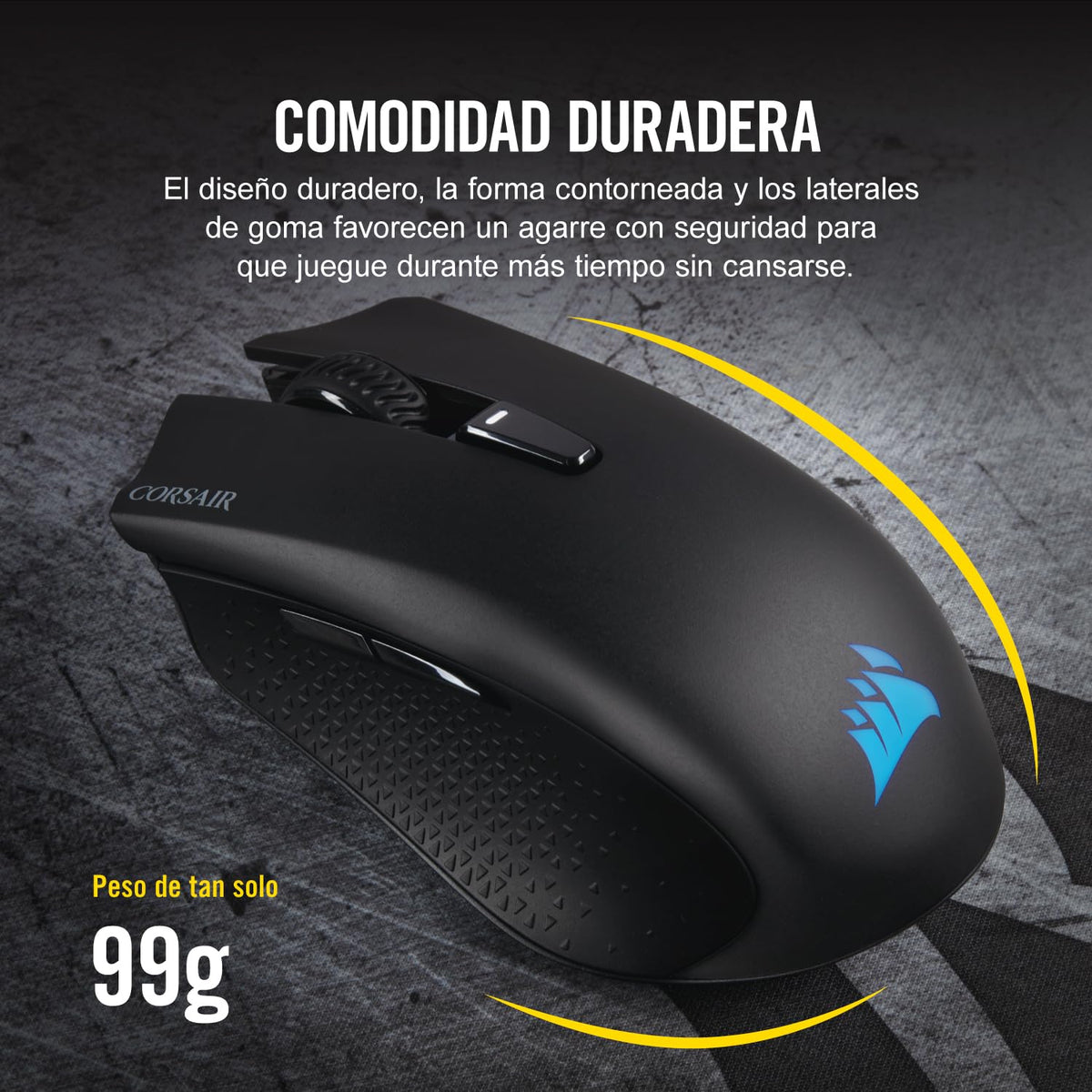 Corsair Harpoon Wireless RGB Ratón Ligero para Juegos FPS/MOBA - 10.000 PPP - 6 Botones Programables - Bluetooth de Baja Latencia - Compatible con iCUE - PC, Mac, PS5, PS4, Xbox - Negro